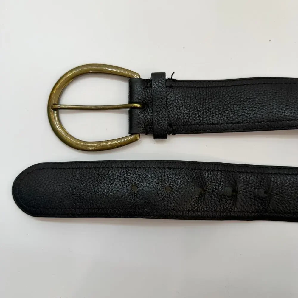 LOFT Black Leather Belt Small